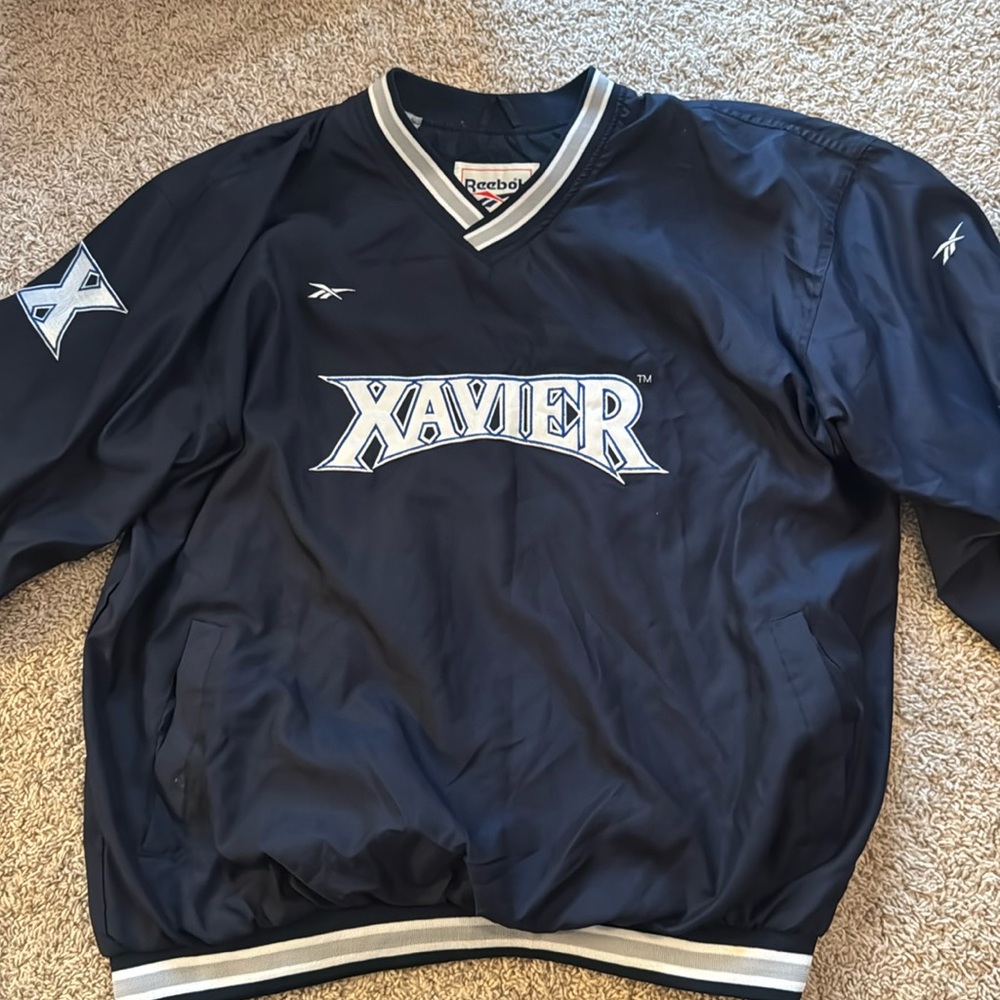 Xavier University Men’s Reebok Windbreaker jacket XL